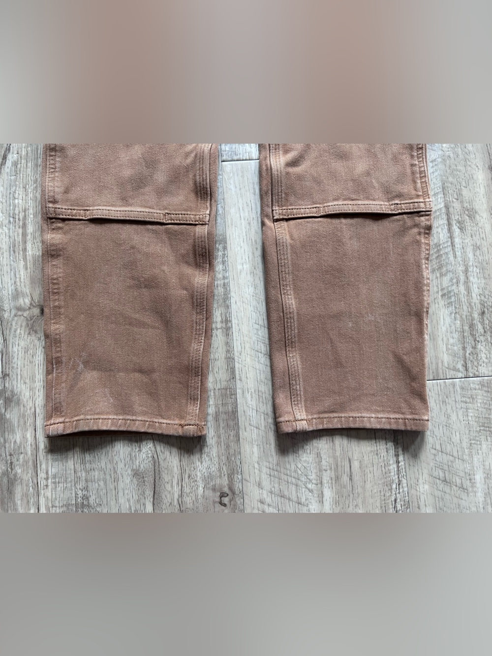 Carhartt Brown Canvas Cargo carpenter Work Pants double knee straight fit - Picture 9 of 9
